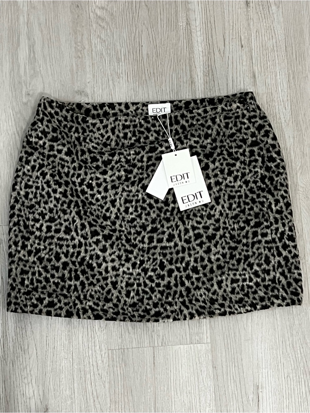 EDIT Jason Wu Leopard Print Mini Skirt Size M